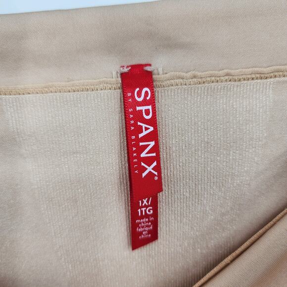 Spanx On Core High Waist Mid-Thigh Lightweight Soft Nude Shapewear Size 1X - Picture 2 of 4